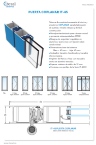 FICHA TECNICA IT45 PUERTA